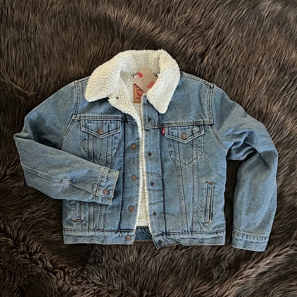 Levi's Denim Jacket with White Sherpa